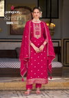 Savitri by Rangoon Dola Russian Jacquard Wholesale Kurti With Bottom Dupatta In India